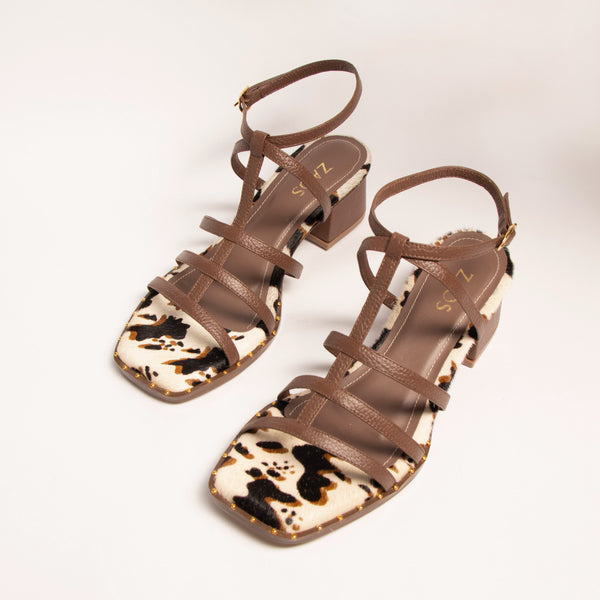 Tacones Genoveva Marron