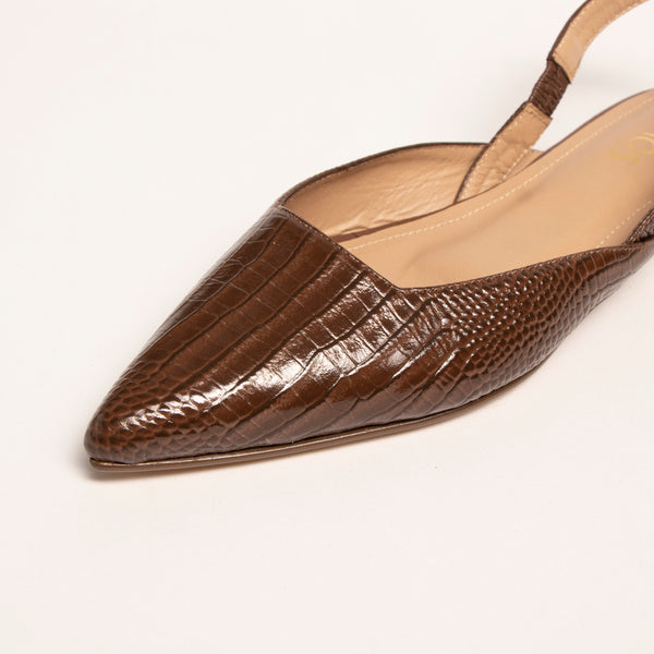 Sandalia Stilettos Amara Marron