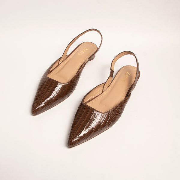Sandalia Stilettos Amara Marron