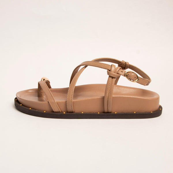Sandalia Canoa Kin Caramelo