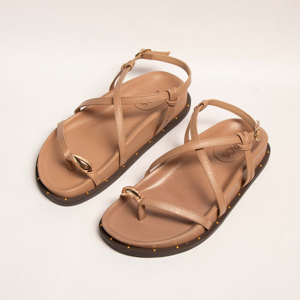 Sandalia Canoa Kin Caramelo