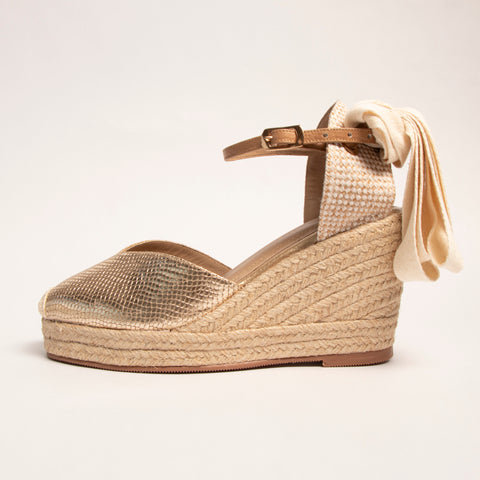 Plataforma Espadrilles Oro