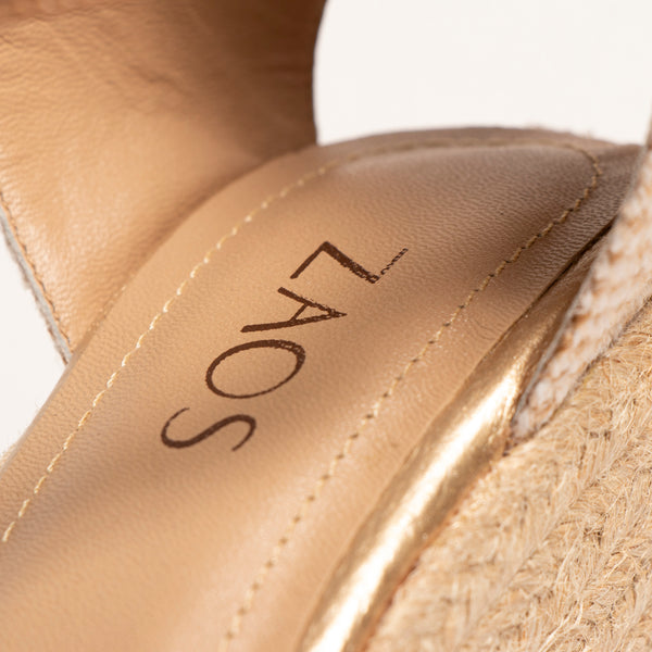 Plataforma Espadrilles Oro