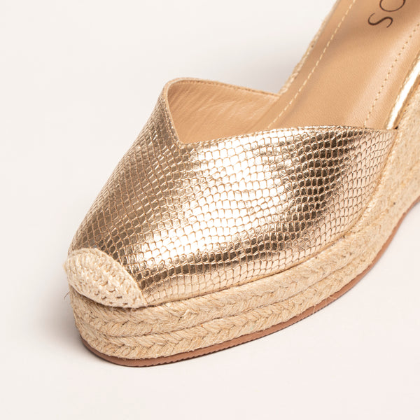 Plataforma Espadrilles Oro