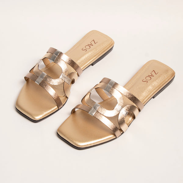 Sandalia Luan Oro-Plata * Luna