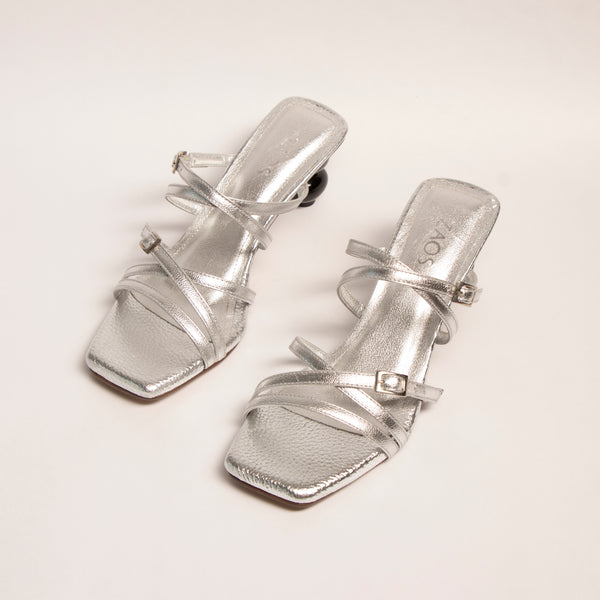 Tacones Olivia Plata