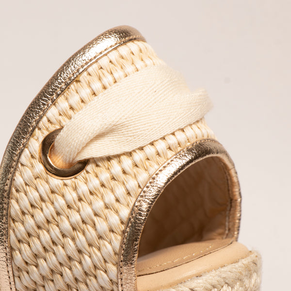 Plataforma Espadrilles Canasto Crema