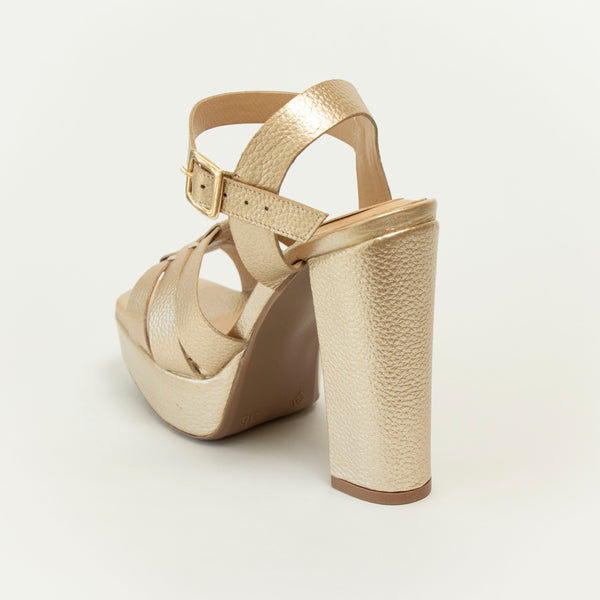 Tacones Taliana Dorado