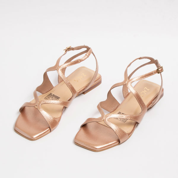 Sandalia Lela Oro Rosa