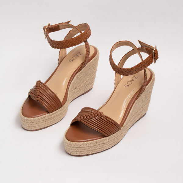 Plataforma Alaia Trenzado Miel