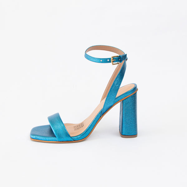 Tacones Azul Metalizado