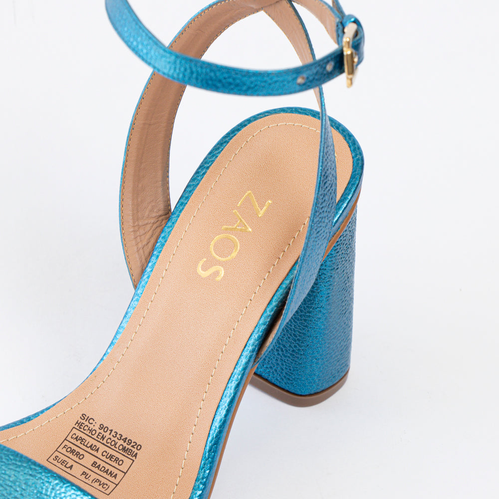 Tacones Azul Metalizado Azul, foto 2