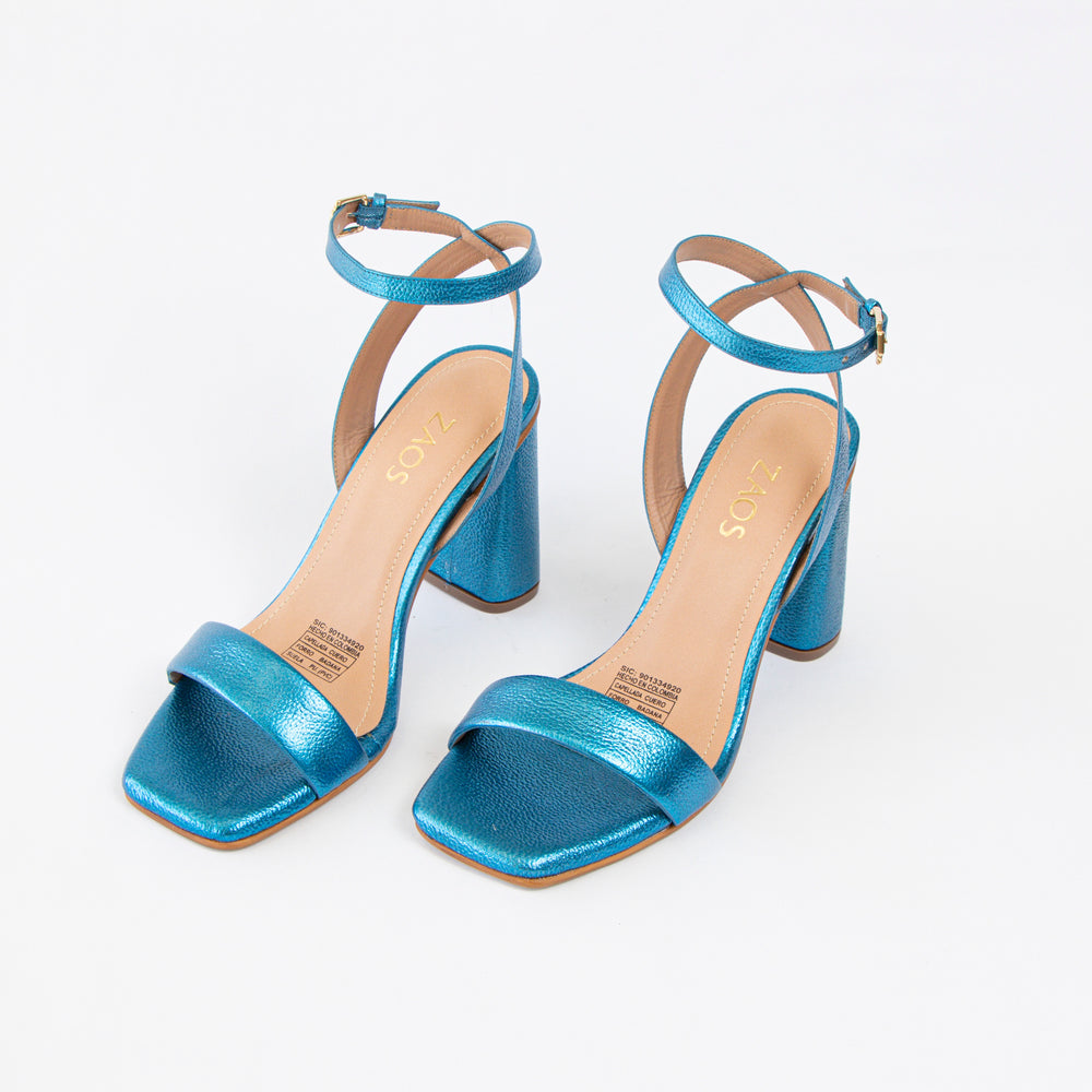 Tacones Azul Metalizado Azul, foto 4