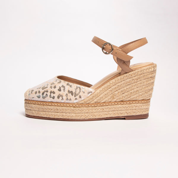 Plataforma Espadrilles Print Plateado