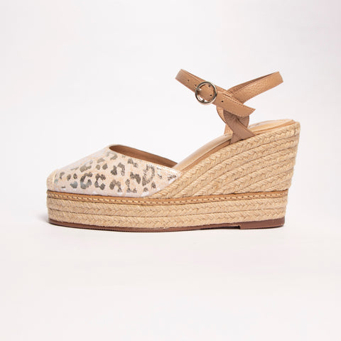 Plataforma Espadrilles Print Plateado