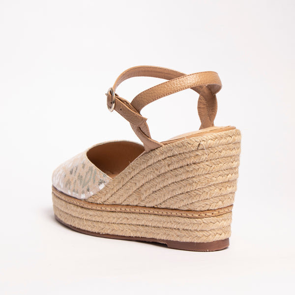 Plataforma Espadrilles Print Plateado