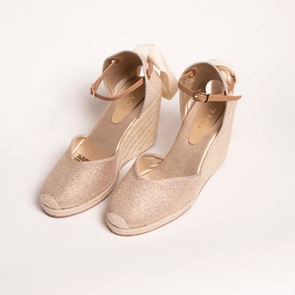 Sale Plataformas Espadrill Oro