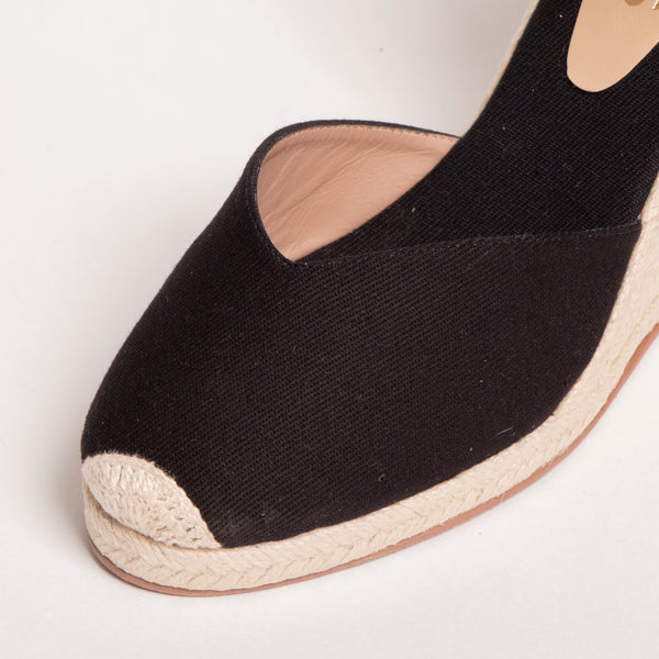 Sale Plataformas  Espadrille Negro