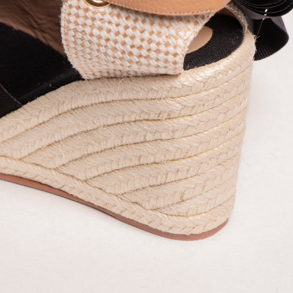 Sale Plataformas  Espadrille Negro