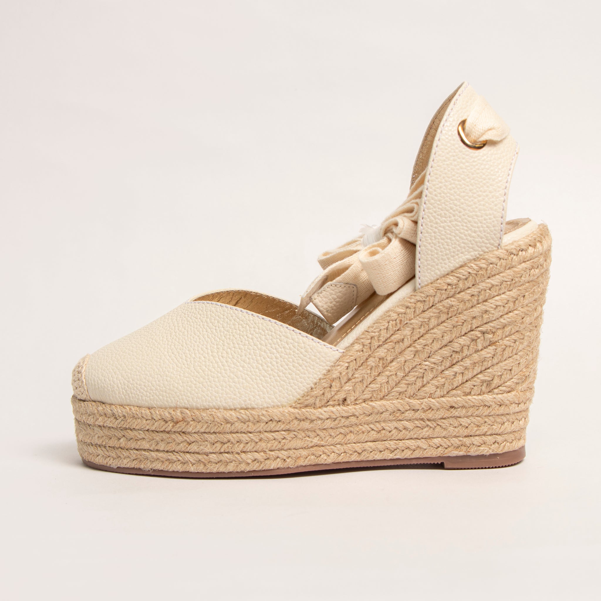 Plataforma Espadrilles Blanco Talco