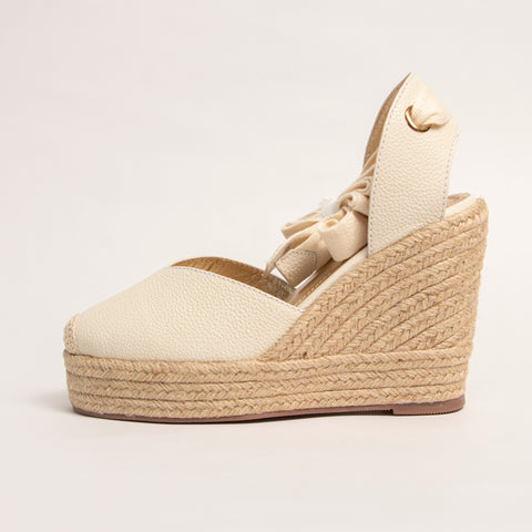 Plataforma Espadrilles Blanco Talco