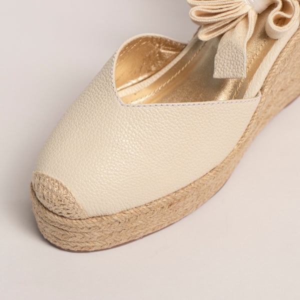 Plataforma Espadrilles Blanco Talco