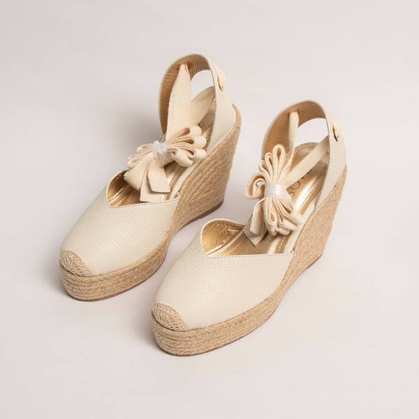 Plataforma Espadrilles Blanco Talco