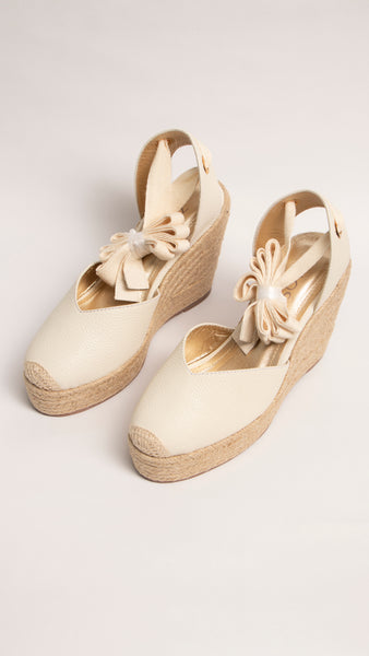 Plataforma Espadrilles Blanco Talco