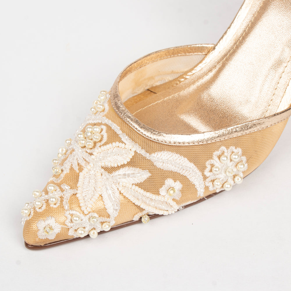 Tacones Amelia Folia Maya y Oro Oro, foto 2