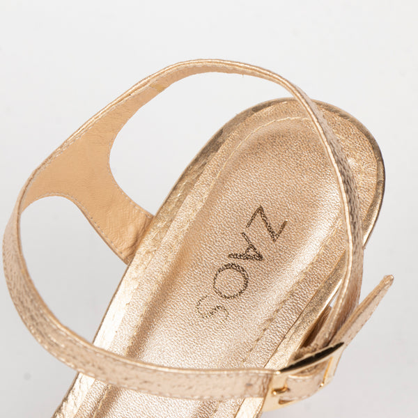 Tacones Amelia Folia Maya * Oro