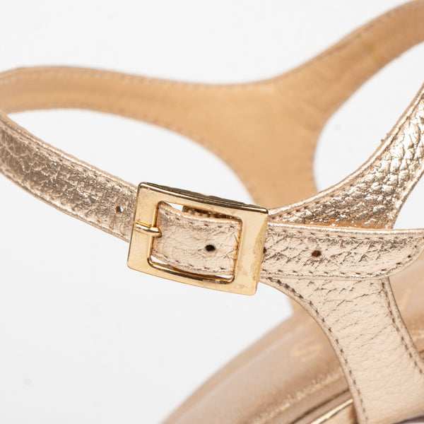 Tacones Amelia Folia Maya * Oro