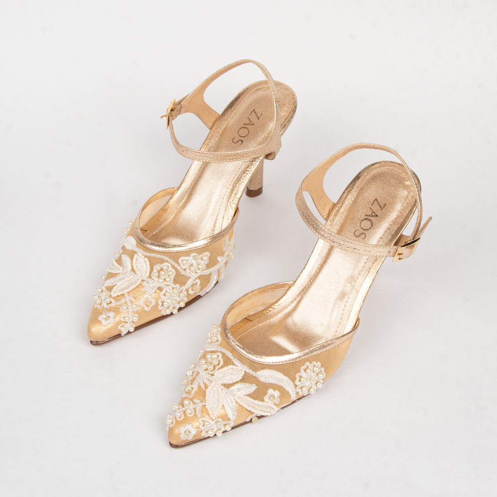 Tacones Amelia Folia Maya y Oro Oro, foto 6