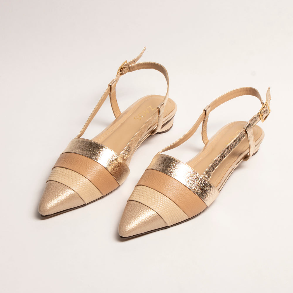 Sandalias Stilettos Macadamia Oro Oro, foto 4