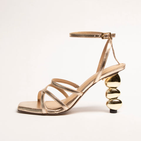Tacones Vianny Dorado