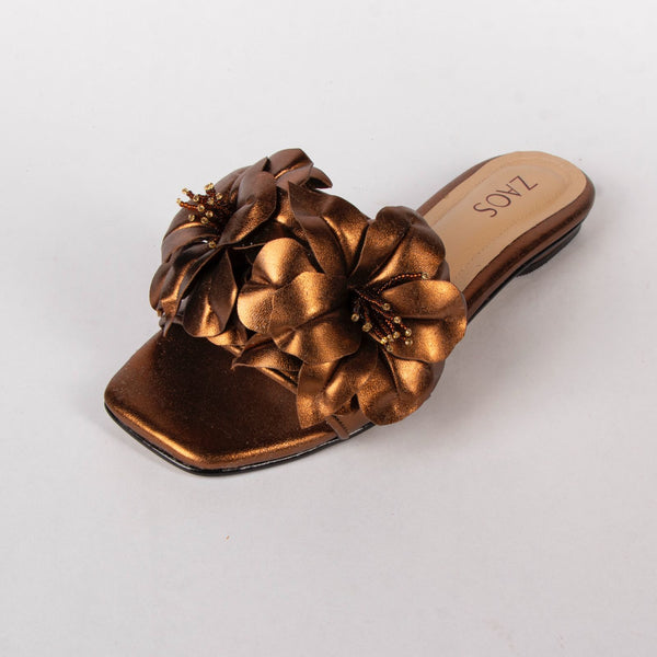 Sandalia Folia Bronce