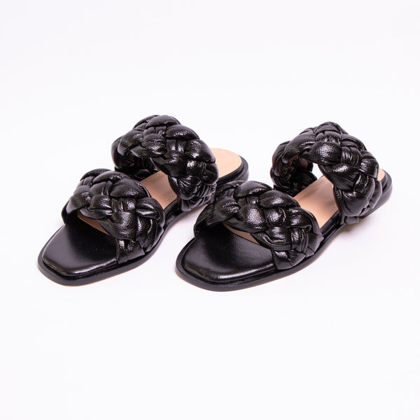 Sale Sandalia Negro Trenza