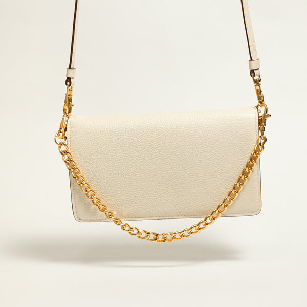 Bolso Sobre Cuero Talco
